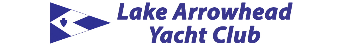 Lake Arrowhead Yacht Club and burgee